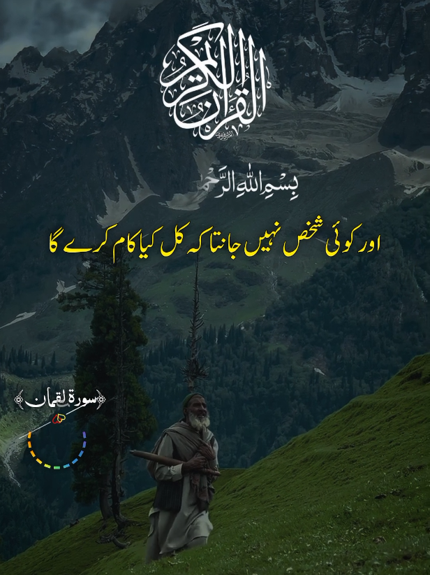 اور کوئی شخص نہیں جانتا کہ وہ کل#quranrecitation #quran #urduqurantranslation #islamic_video #quranmajeed 