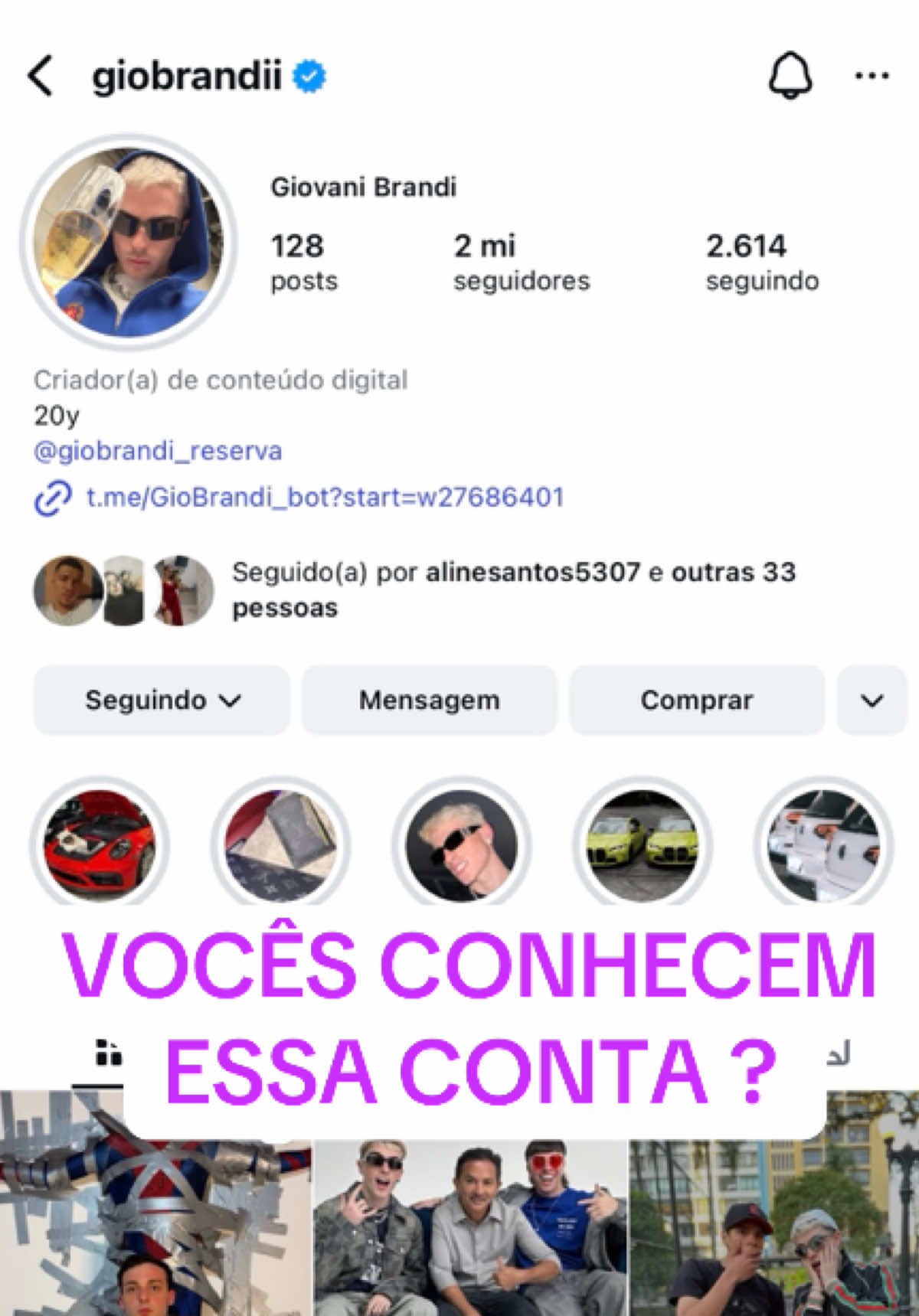 Esse é o “influencer” que vocês dão fama e deixa cada dia mais rico… #giobrandi #influenciador #golpe #foryoupage #fyyyy 