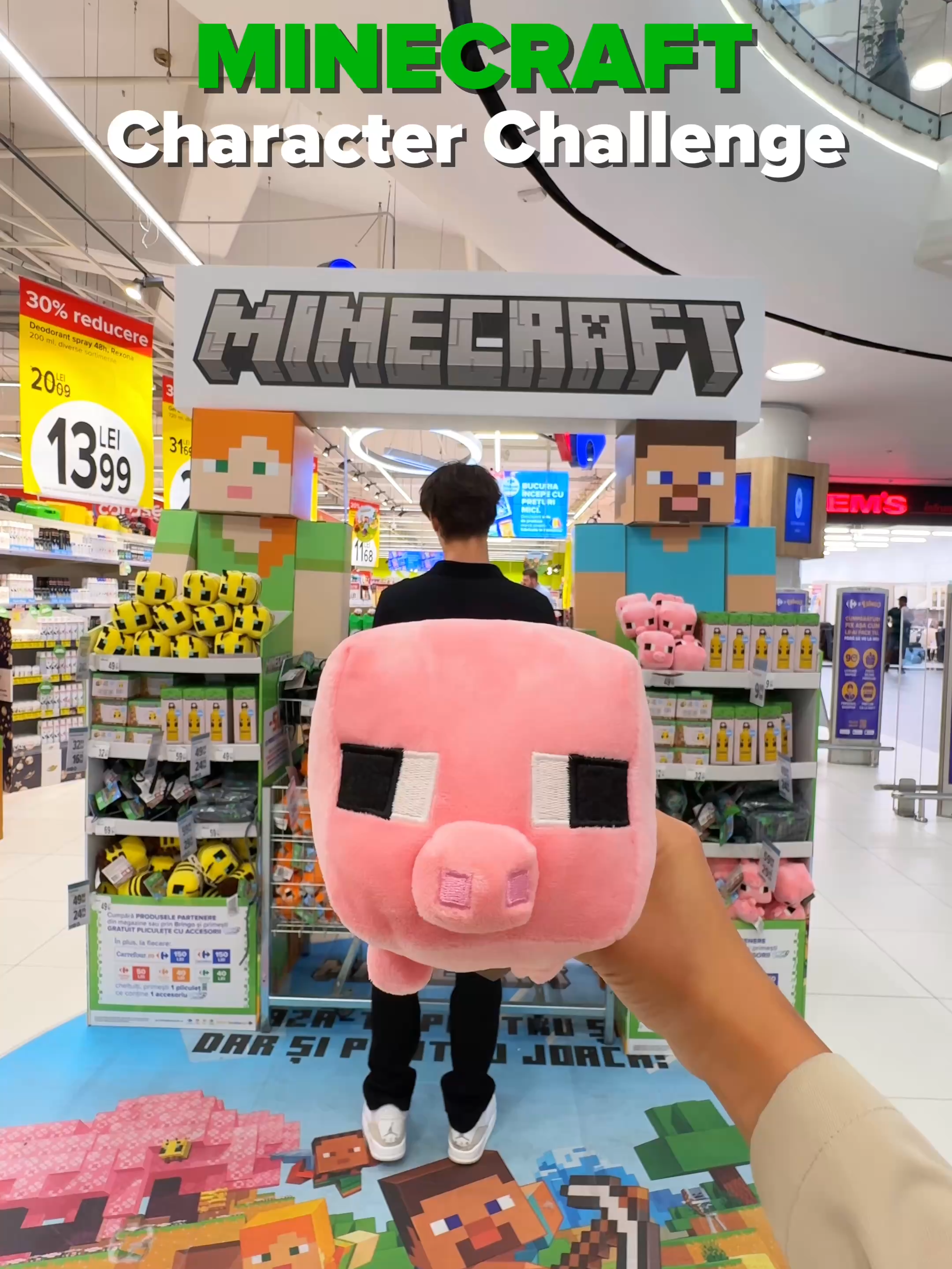 Prietenii tăi din Minecraft au găsit un shortcut epic la Carrefour. ✨​ Strânge pliculețe TAGZ sau intră în recompensa Act for Good și deblochezi 50% reducere la produsele favorite Minecraft. 🤩​ ​ #Carrefour #Minecraft  #Maielocsidejoaca #fy #fyp​