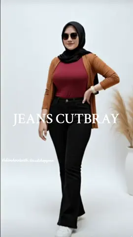 Highwaist Cutbray Jeans Wanita Premium Celana Panjang Polos Denim Melar Cewek Karet Hitam Dewasa .  dapatkan  segera di keranjang di bawah ..  #jeanscutbray  #jeanswanita  #pashionwanita  #cutbraywanita  #celanacutbray 