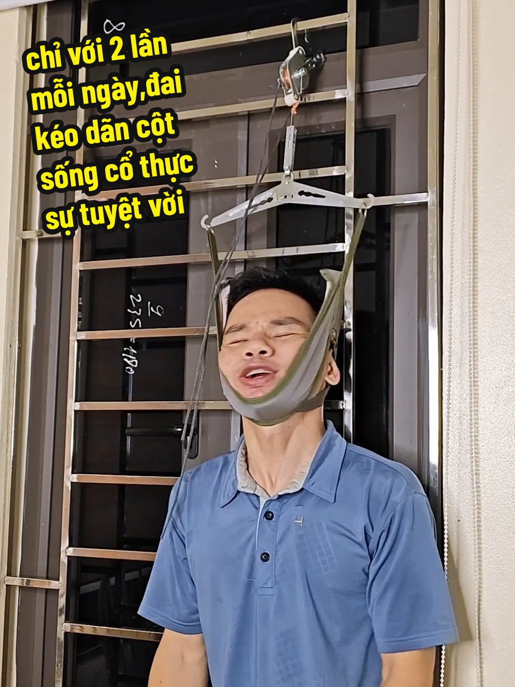 đai kéo dãn cột sống cổ, dụng cụ kéo dãn cột sống cổ#thoatvidiadem #thoaihoakhop #keodancotsong #thoaihoacotsong 