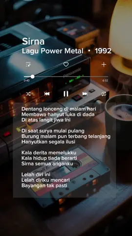 Dentang lonceng di malam hari,membawa hanyut luka di dada...by Power Metal yang berjudul Sirna #powermetal #Sirna #slowrockindo90an #musikindonesia #lagu90an 