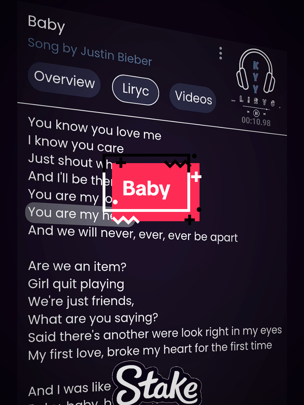 Baby 🎧🎶 #justinbieber #lirycs #song #kyyliryc #lirycsvideo 