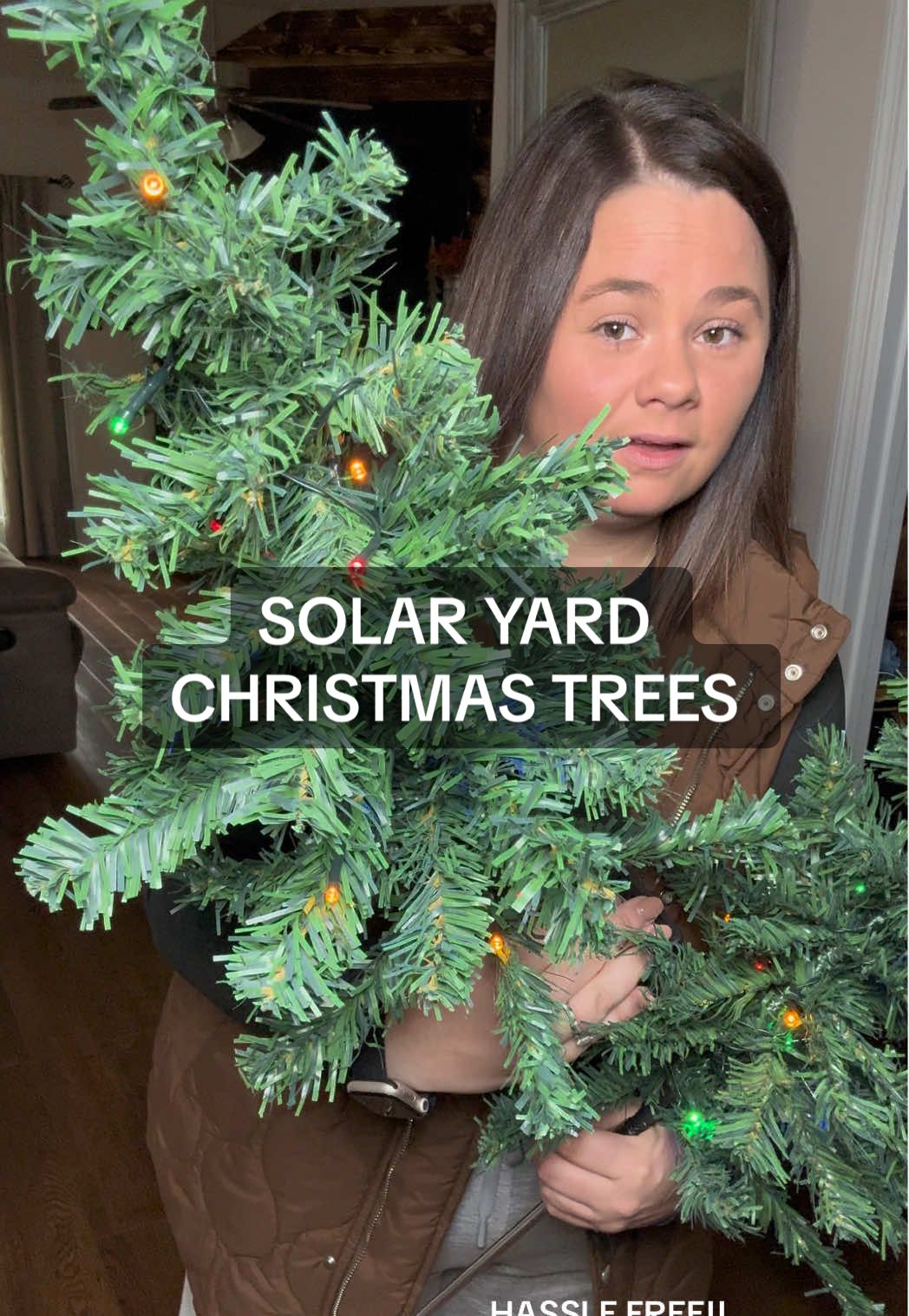 Why fight with tangled wires when your yard can literally light itself up? These little solar Christmas trees had me at no outlets required. 👏🏽🎄 #ChristmasDecor #HolidayHome #OutdoorLiving #YardGoals #LightUpTheNight