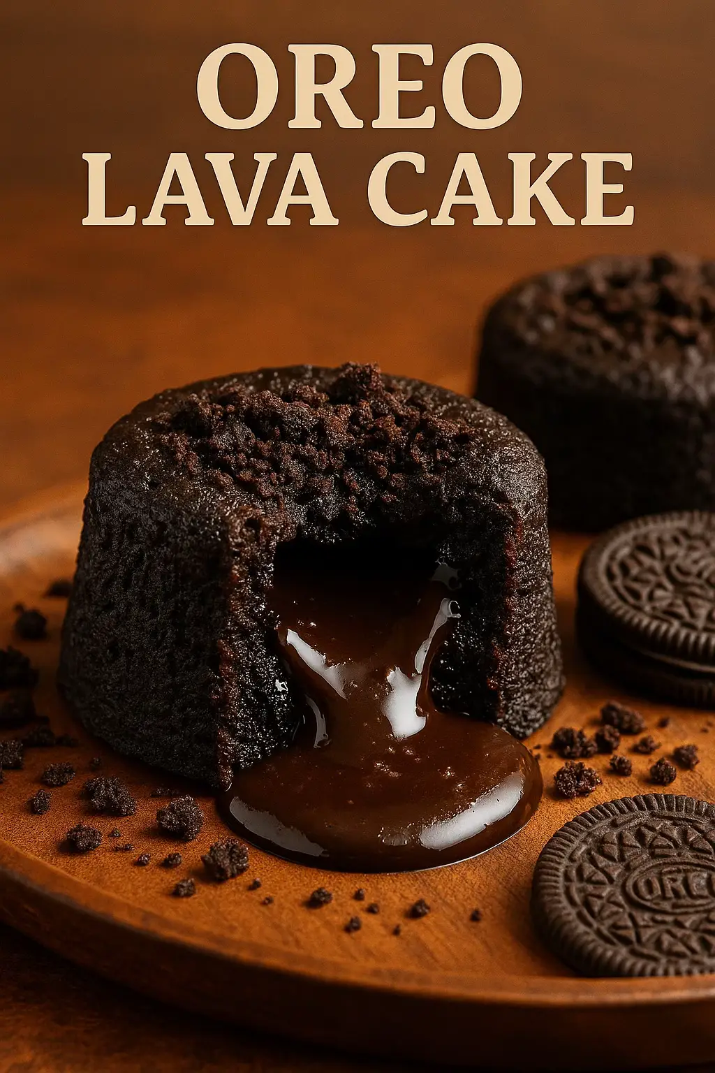 ✨ Oreo Lava Cake – außen fluffig, innen flüssig 🤎 ✨ Dieses Dessert bringt den Wow-Effekt auf den Teller: außen ein saftiger Schokokuchen, innen ein flüssiger Oreo-Kern, der beim Anschneiden herausläuft 🤤 Einfach gemacht & absolut viral! Zutaten (für 4 Küchlein): 🍪 12 Oreo-Kekse 🍫 100 g Zartbitterschokolade 🧈 50 g Butter 🥚 2 Eier 🍬 40 g Zucker 🌾 30 g Mehl 🌿 1 TL Backpulver 🧂 1 Prise Salz Zubereitung: 1️⃣ Oreo-Kekse fein zerbröseln 2️⃣ Schokolade & Butter im Wasserbad schmelzen 3️⃣ Eier mit Zucker cremig schlagen 4️⃣ Mehl, Backpulver & Salz mischen, dazugeben 5️⃣ Oreo-Brösel & Schoko-Butter unterheben 6️⃣ In gefettete Förmchen füllen 7️⃣ Bei 200 °C ca. 10–12 Min. backen → außen fest, innen flüssig 8️⃣ Warm servieren & den Lava-Effekt genießen 🔥 👉 Speichere dir dieses Rezept ab, bevor du es vergisst! 👉 Schreib in die Kommentare: Magst du den Kern lieber extra flüssig oder fast durch? 👉 Markiere jemanden, der Oreo genauso liebt wie du 🍪 ⸻ #OreoLavaCake #AiKitchen #FoodTok #FoodieTok #ViralFood #FoodPorn #DessertTok #ChocolateLovers #SweetTreats #TikTokFood