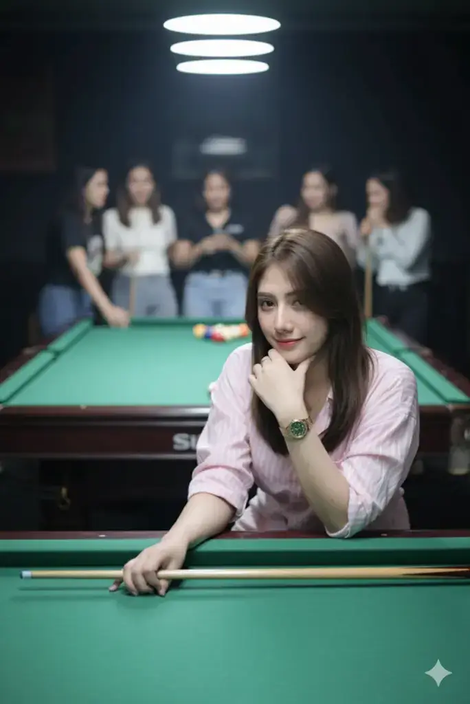 Yuuck temenin putri main billiard,,,