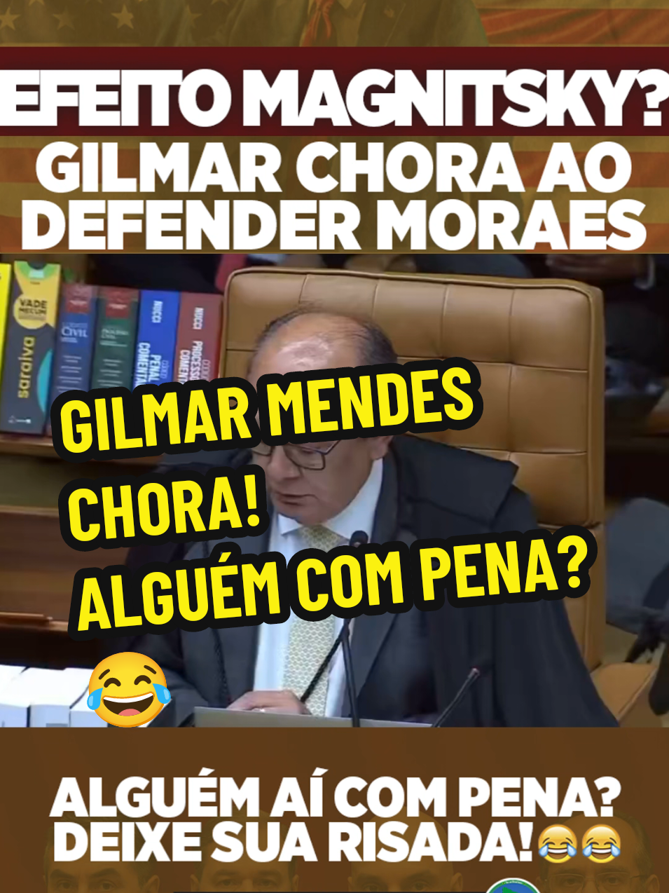 EFEITO MAGNITSKY? Gilmar chora ao agradecer o 