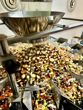 Precision in every pour. 🌍 Freshness in every bite.  Kosher. Peanut-Free. Globally sourced. Family-owned since 1999. #foodprocessing #healthysnacking #healthy #Phidelia #wholesale 