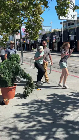“DIDN’T WANT THAT TODAY THANKS 🤣😤” 😆🪴😂🌳 #bayarea #bushman #funny #prank Bushman prank in the San Francisco Bay Area, California.