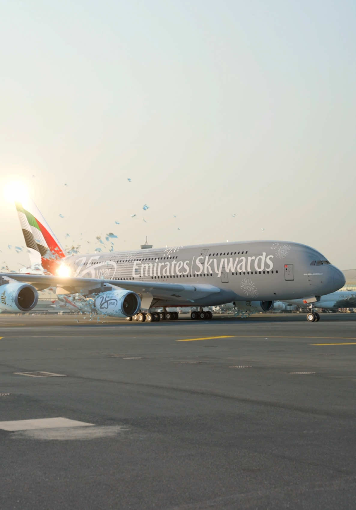 Celebrating 25 incredible years of Skywards.  #Emirates #A380 #PlaneTok #Aviation #AVGeek 