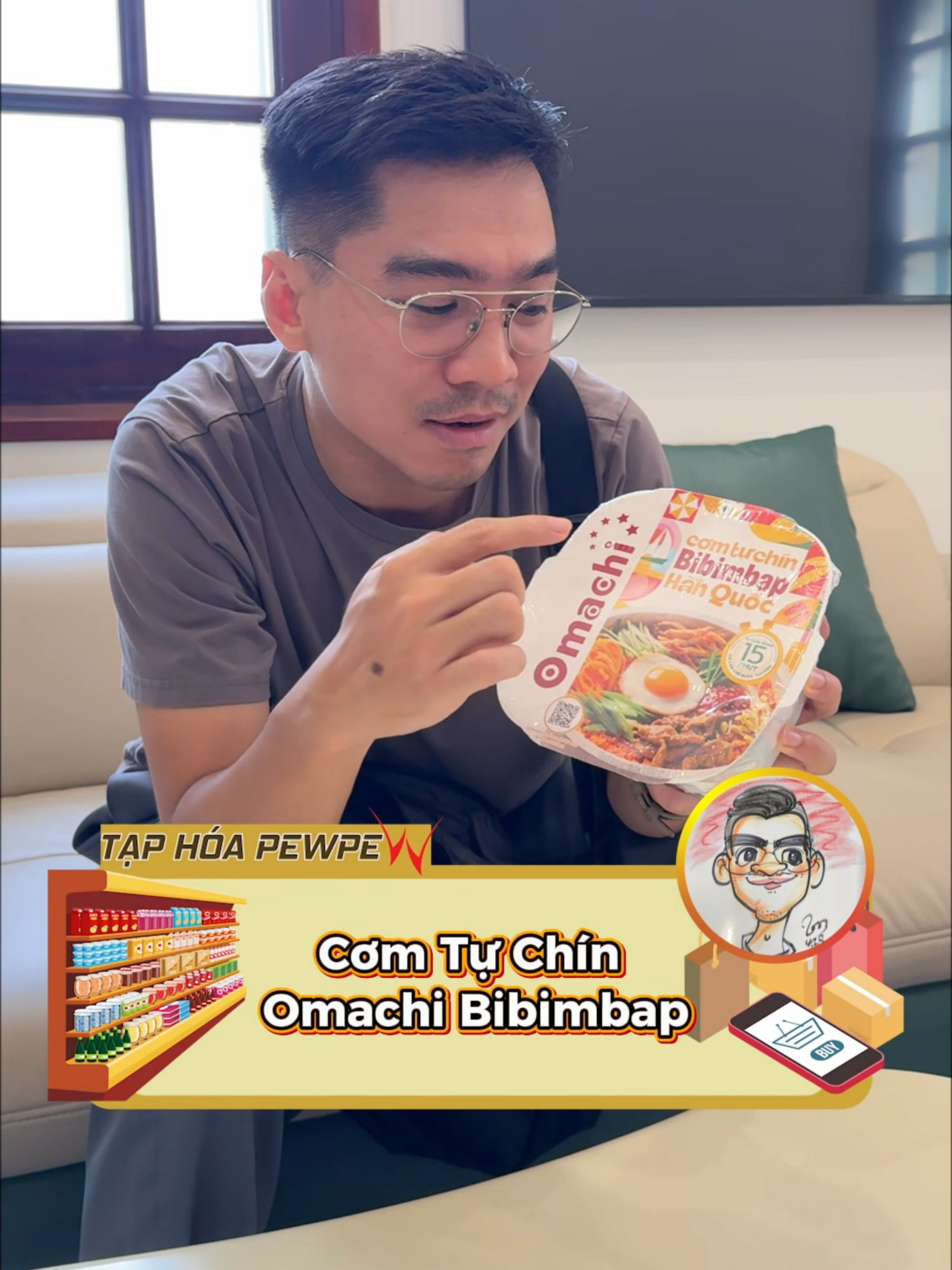 [REVIEW KHÔNG BOOKING] VIDEO REVIEW CƠM TỰ CHÍN OMACHI Cơm tự chín Omachi Bibimbap - kết hợp vị Hàn Quốc đậm đà và xá xíu Hong Kong thơm mềm, mang đến trải nghiệm ẩm thực châu Á chuẩn vị chỉ trong 5 phút. Không cần bếp, không cần điện, chỉ cần đổ nước là cơm tự sôi nóng hổi, dẻo thơm, đầy đủ topping thịt, rau, sốt - tiện lợi mang theo đi học, đi làm hay du lịch.  Giải pháp bữa ăn nhanh, ngon, tiện lợi cho người bận rộn. Omachi - ngon lành không cần nấu! Rất mong quý khách hàng/ khán giả có thể để lại bình luận/ góp ý hay sản phẩm quan tâm nhé. * Chúng tôi nhận hoa hồng từ các nhãn hàng khi bán/ giới thiệu/ trải nghiệm các sản phẩm được liên kết với video này. * #taphoapewpew #pewpew #masan #comxaxiuhongkong #combibimbaphanquoc #comtuchinomachi