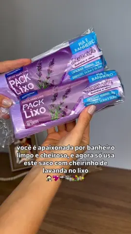 🚮✨ Quem disse que até o lixo não pode ter um toque especial? Com o saco de lixo perfumado de lavanda, sua casa fica sempre limpa e com cheirinho agradável 🌸💜 👉 Quer o link para garantir o seu? Comenta “EU QUERO” que eu te envio! #Achadinhos #CasaCheirosa #Organização #Lavanda #promoção 