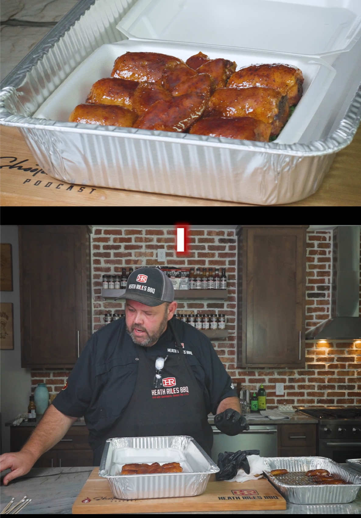 New video has dropped on YouTube! We’re gearing up for the KCBS Jack Daniel's Invitational with a full practice cook. First up — I'm breaking down how to build a chicken box with thighs & wings, step by step. Don’t miss it!  Full video (link in bio) #practicecook #jackdanielsinvitational #heathrilesbbq #competitionbbq #chickenthighs    