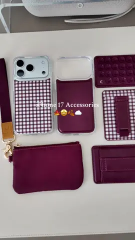 Which combo is your fav?? I had to order this burgundy color for fall for my new iPhone 17 pro! I loveeee @Walli Cases magnetic cases with the MagSafe accessories so much! They have cute fall colors right now too. Use code “Alliemarie” to save 🍁 #iphone #iphone17 #iphone17pro #iphone17promax #iphonecase 
