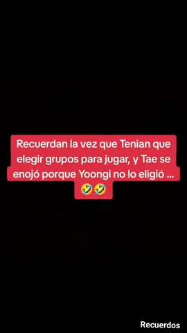 #Recuerdos Recuerdan la vez que tenían que elegir grupos para y Tae se enojó porque Yoongi no lo eligió #taehyung #yoongi #bts #btsarmy 