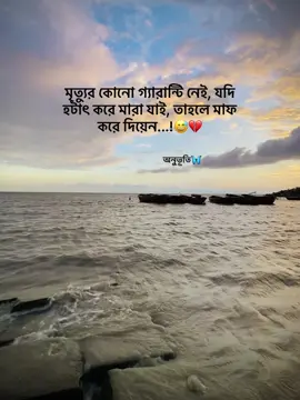 #part_443 #অনুভূতি🦋 মৃত্যুর কোনো গ্যারান্টি নেই, যদি হটাৎ করে মারা যাই, তাহলে মাফ করে দিয়েন...!😅💔#caption #foryou #vairal 