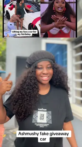 Ashmushy fake 28million giveaway car #fyp #foryoupage 