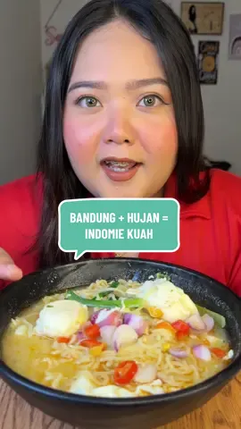 Bandung+hujan= Indomie kuah✨ 