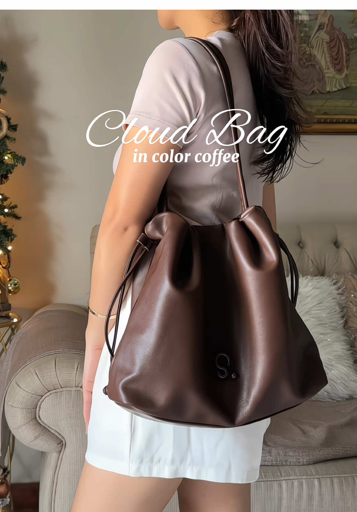 my fave cloud bag  ⋆.𐙚 ̊ This Mumu Select Large-Capacity Leather Drawstring Bag is sooo perfect ✨ @MUMUSELECT PH  #cloudbag #mumuselect #shoulderbag #bag #mumu 