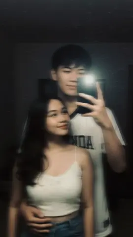 GEMINI AI PROMPT FOR COUPLE (2)  COPY LINK! HEART REACT ♥️ Prompt: A cute and romantic mirror selfie with flash of a young couple indoor. Use an iphone camera with flash.The girl is wearing a soft white lace tank top with tiny floral patterns that shows off her cleavage and she also high-waisted blue denim jeans, while the boy is wearing a white football jersey with the word 