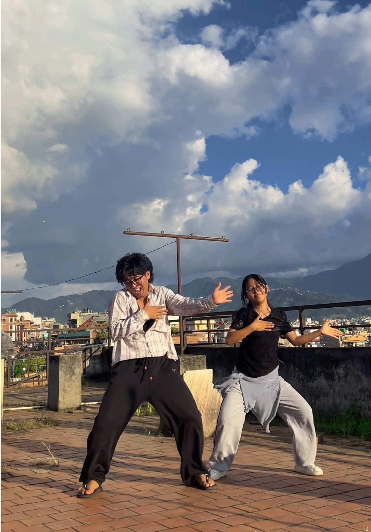 Azul 🔥  👧 @🐻‍❄️  📸 @पुजा मगर🧿  📌 @Nritya Hustle Studio Nepal  #dance #theengboy3 #trend #azul #sibling 