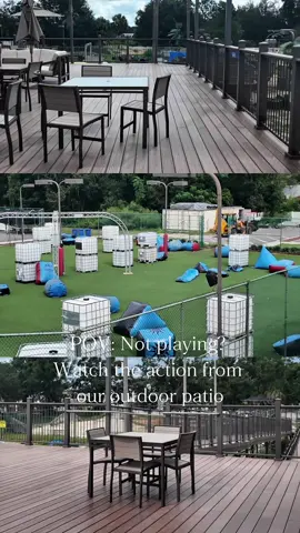 Kick back on our outdoor patio with the perfect view of the action 👀🌴 Whether you’re cheering on the games, hosting a private party, or planning a corporate event, this spot has you covered. The ultimate setup for team building + good vibes 🔥  🗓️Book now! www.heroesparadise.com🌐 #HeroesParadise #HeroesPlay #BrandonFL #Riverview #Valrico                