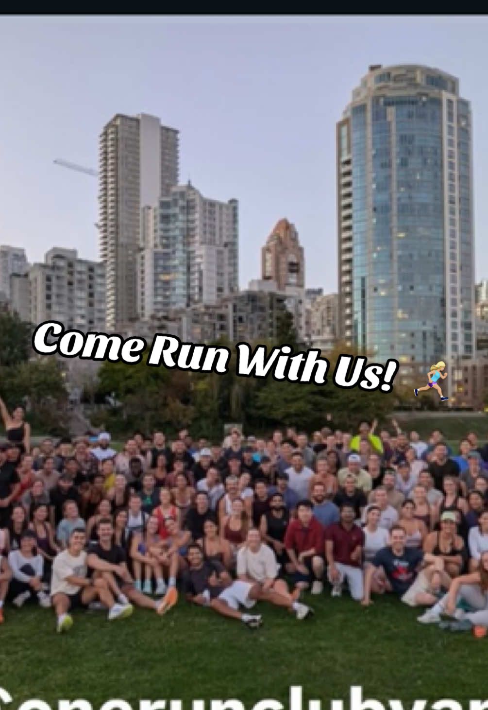 OneRunClub in Vancouver!  🏃‍♀️✨ Every Wednesday at 6.30 PM come and join us!!! 💕 #vancouver #vancouverbc #run #Running #runningclub 