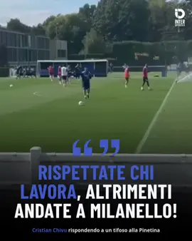 CRISTIAN CHIVU DURO CONTRO UN TIFOSO ALLA PINETINA‼️😳 🗣️ Durante l'allenamento alla vigilia del Cagliari, a un gol di Lautaro è seguito un commento di un tifoso che ha urlato: 