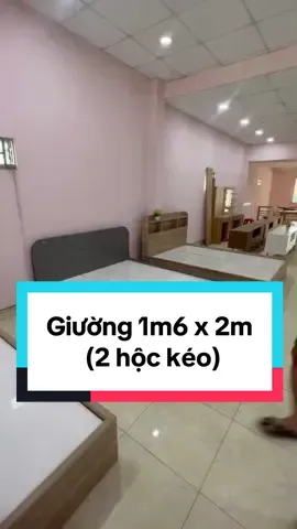 Giường 1m6 x 2m (2 hộc kéo)#noithatnguyensang #noithat 