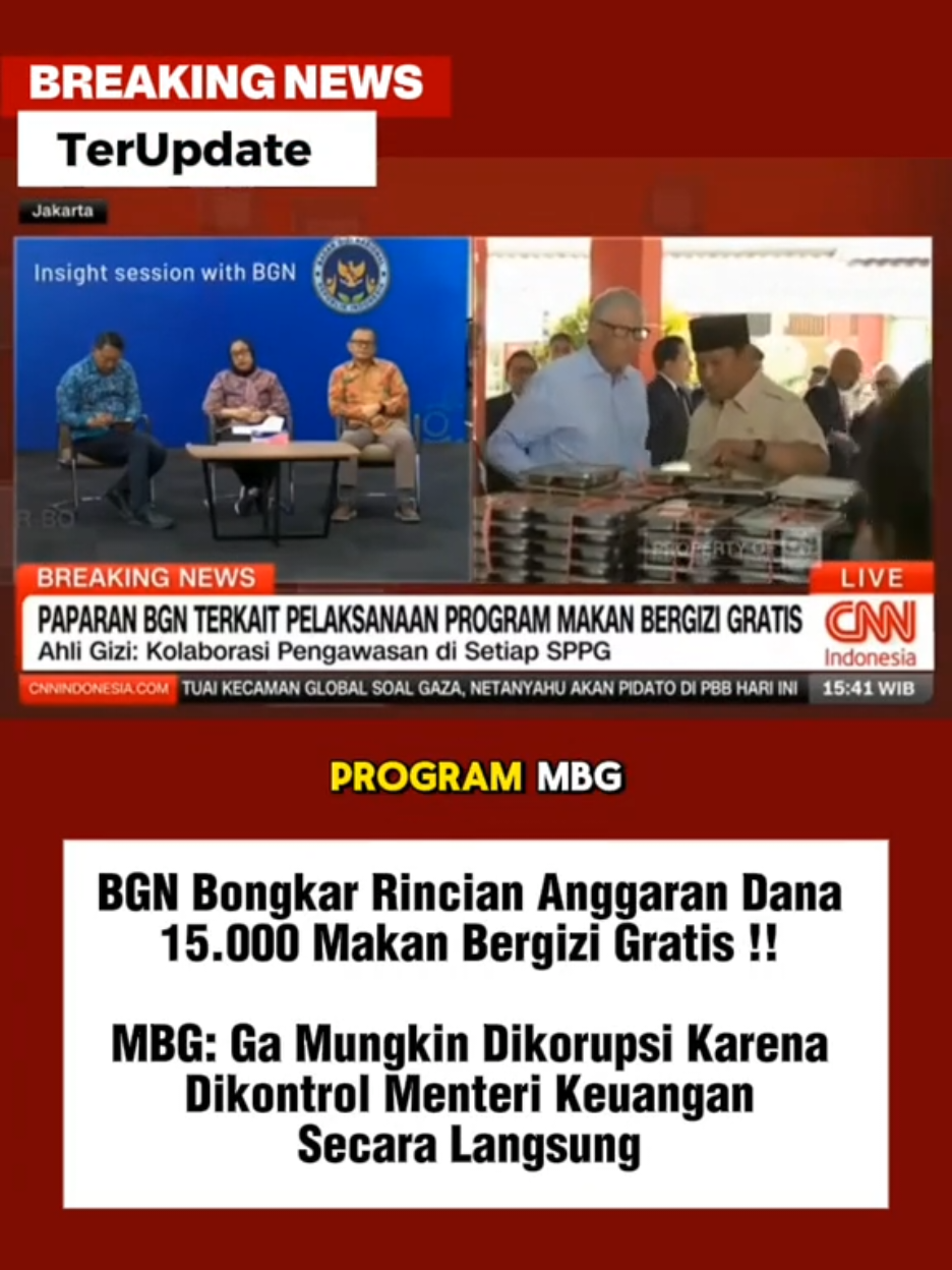 BGN bongkar rincian anggaran dana 15ribu makan bergizi gratis!! #makanbergizigratis #bgn #mbg #beritaterkini #fyppppppppppppppppppppppp