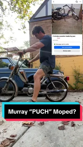 Another day another moped. Today we scored something pretty unique. An American frame powered by an Austrian heart. I don’t know much about these things but we’re going to learn and hopefully get this old beauty back on the road. Let me know if these e50 motors are any good? #moped #scooter #puch #smallengine #facebookmarketplace 