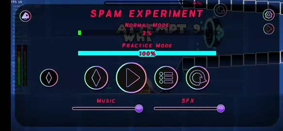 spam experiment full play #geometrydash #xuhuong #xuhuong 