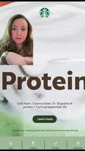 Starbucks jumping in on the protein train. Curious if any of y’all are going to try it. #starbucks #protein #greenscreenvideo 