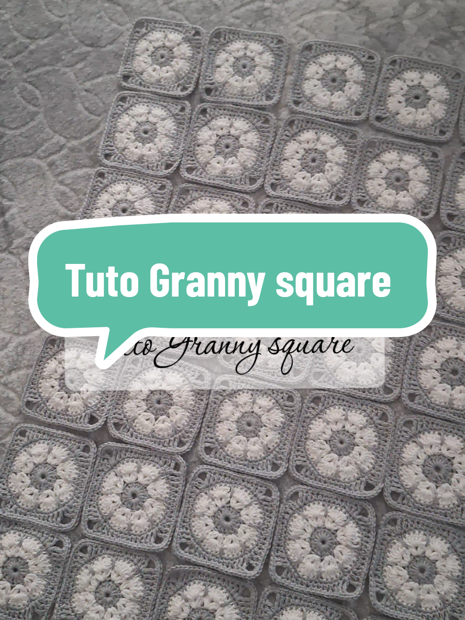 Tuto granny square d'après la vidéo de @abelhascrocheteiras sur YouTube.  #crochettiktok #grannysquare #crochet #action #tutorials 