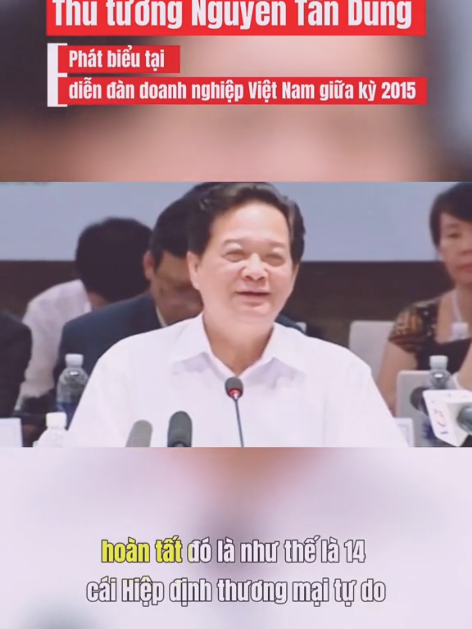 #nguyentandung  #badung  #mientay  Thủ tướng Nguyễn Tấn Dũng (Bác 3 Dũng) phát biểu tại Diễn đàn doanh nghiệp Việt Nam giữa kỳ 2015. Bác 3 đã có bài phát biểu để lại dấu ấn mạnh mẽ: phong cách thẳng thắn, rõ ràng, giản dị mà quyết đoán, vừa khẳng định tốc độ tăng trưởng GDP ấn tượng, vừa nhấn mạnh thành công trong việc ký kết hàng chục hiệp định thương mại quốc tế. Đó là bản lĩnh của một nhà lãnh đạo hội nhập, đưa Việt Nam vươn mình ra thế giới 🇻🇳✨