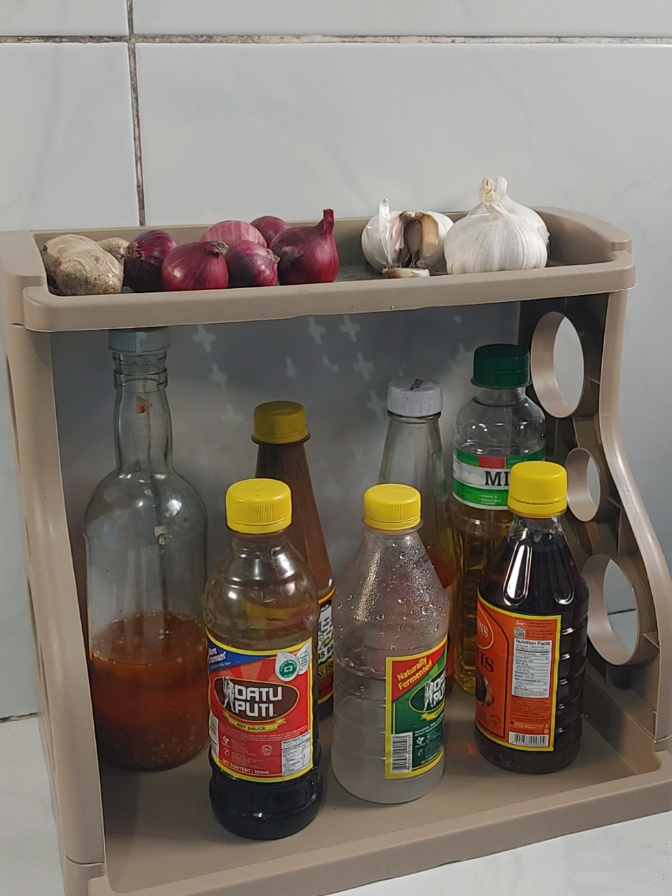 double layer kitchen rack organizer #organizer #kitchenrack 