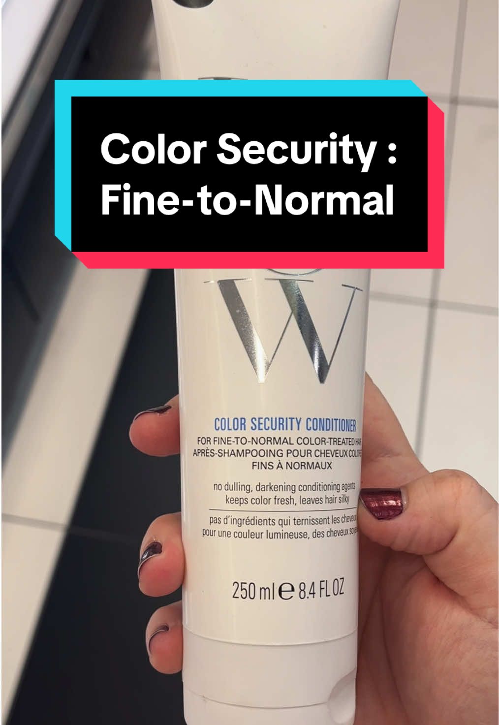 @Color Wow Hair Color Security Conditioner : Fine-to-Normal Hair 🩷 SHOP ALL IN BIO #colorwow #colorwowhair #haircare 