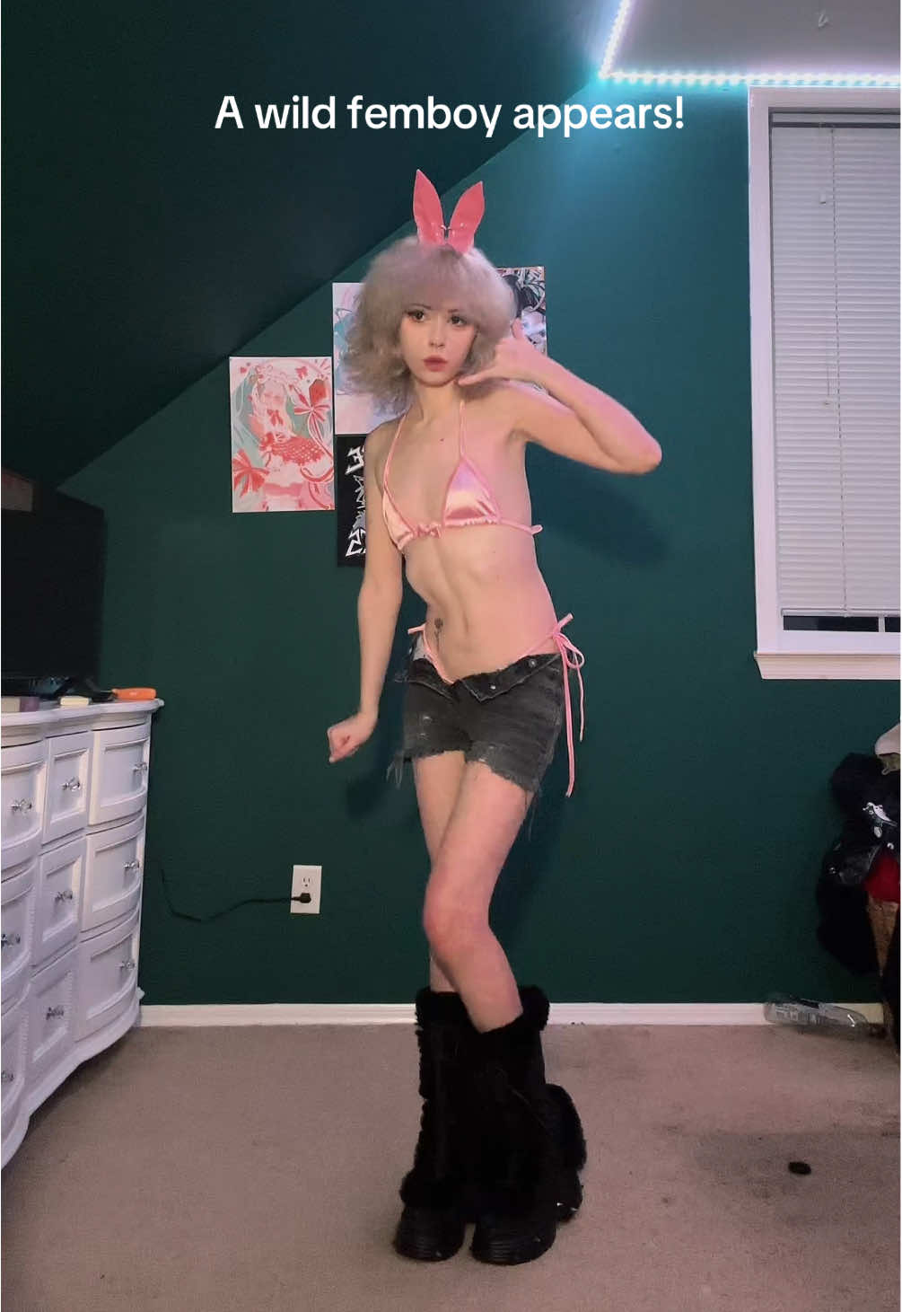 Bunny boy time 🐰 Drop a like n a follow if you enjoyed <3 #lgbt #femboy #alt #fentysuperbrandday #fypシ 