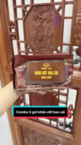 Có thờ có thiêng,có kiêng có lành.Khăn ướt chuyên dùng để lau ban thờ ban thần tài#xuhuong #khanuotbaosai #laubantho #khanuotphucan #huongtram 