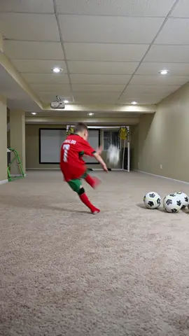 Can I Hit the Crossbar 5 Times? ⚽ . . #Soccer #futbol #football #cr7 #cristianoronaldo 