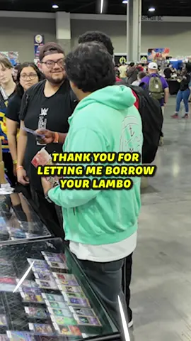 He met me borrow his lambo so I hooked him up with his favorite Pokémon!  . . . Edited by @Brian (Foxy)  . . . #pokemonvendorpov #wholesome #contentcreator #hobby #pokemon                