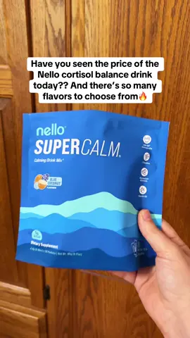 Nello Supercalm is 30% off right now for super brand day! Don’t miss this, the sale ends soon!🔥 @Drink Nello  #nello  #nellosupercalm  #cortisol  #highcortisol  #tiktokshopfalldealsforyou 