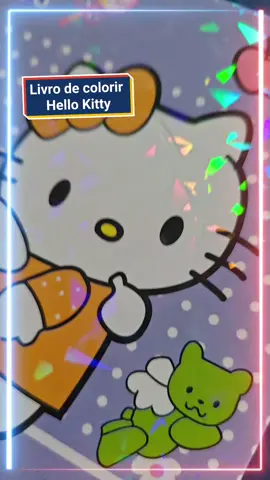 LIVRO DE COLORIR DA HELLO KITTY #LIVRODECOLORIR #hellokitty #tiktokshop 