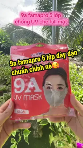 9a famapro 5 lớp chống nắng, tia U V tốt nè #trending #xuhuong #khautrangtiemnharin #khautrangfamapro #khautrang9afamapro 
