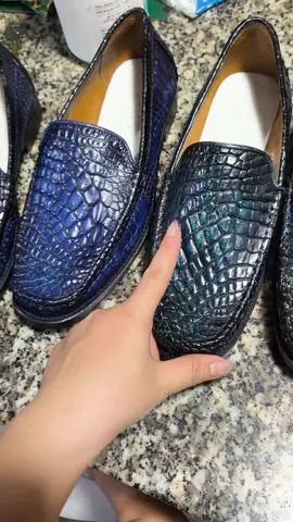 Giày mọi cá sấu MỘC Đế da, cấu trúc Mckay, nhuộm màu thủ công size 40 #customshoes #giàycásấu #chuyêngiàythủcông  #shoes #giàymọi
