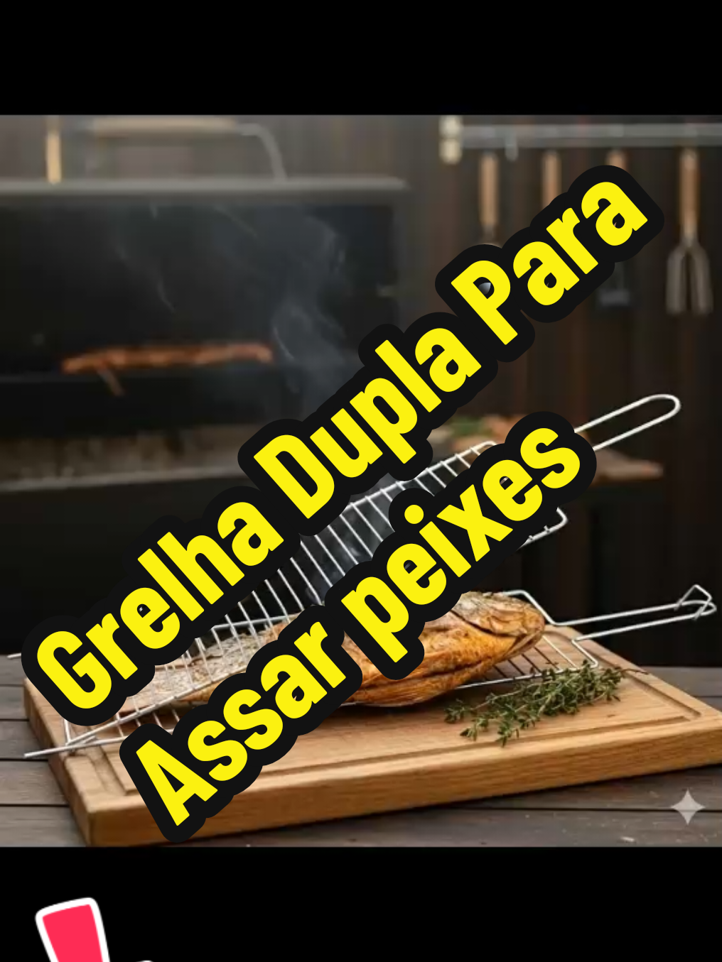 grelha para peixe #peixe #churrasco #tiktokshop 