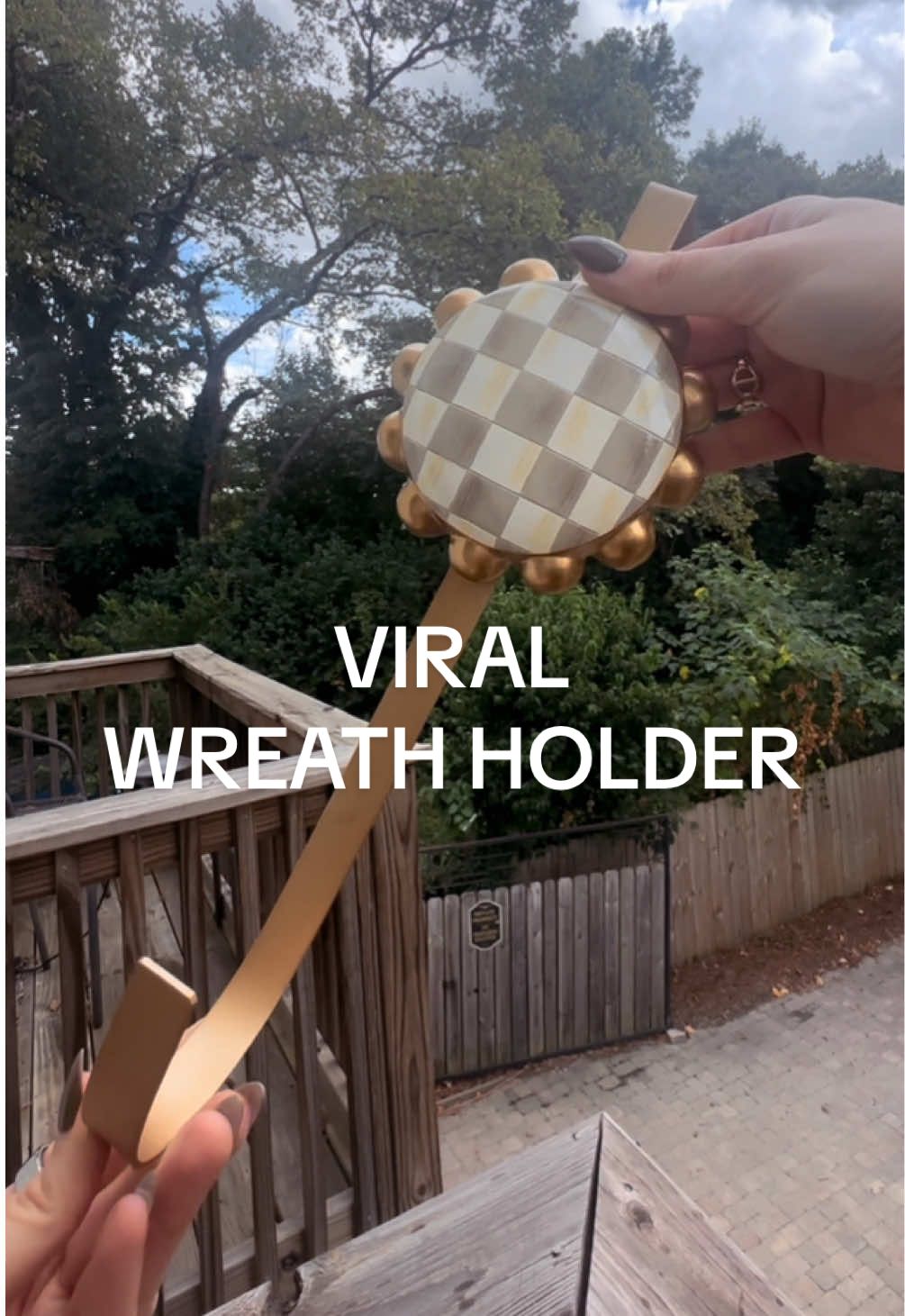 ✨ Bring timeless charm to your holiday décor with the @MacKenzie-Childs Wreath Holder — now available in the iconic Courtly Check and the warm Mocha Check patterns. Perfect for every season, this elegant wreath stand is designed to showcase your favorite wreaths, garlands, or seasonal decorations with a statement of style. Whether you’re decorating your front door, entryway, mantel, or even indoors, this sturdy and beautifully crafted holder instantly elevates your home décor. Known for its signature patterns and heirloom-quality pieces, MacKenzie-Childs makes entertaining and decorating effortless and chic. This versatile wreath holder is the ultimate accessory to create a polished, curated look for holidays, weddings, and everyday décor. Add a touch of designer elegance to your home with this must-have décor piece that combines functionality and artful craftsmanship. 🖤🤎 @QVC, Inc  #mackenziechilds #mackenziechildsfinds #viral #tiktokshopcreatorpicks #tiktokmademebuyit 