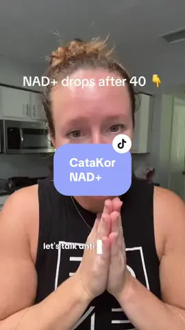 After 40, NAD+ levels decline fast 😳 Here’s how I’m keeping mine supported for energy + healthy aging. 🔗 below. 