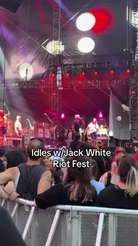 Idles w/Jack White #riotfest #chicago #idles #jackwhite 