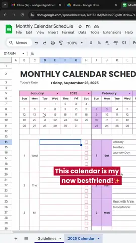 You can use this calendar schedule until 2035!  #monthlycalendar #googlesheets #digitalproducts #todolist 